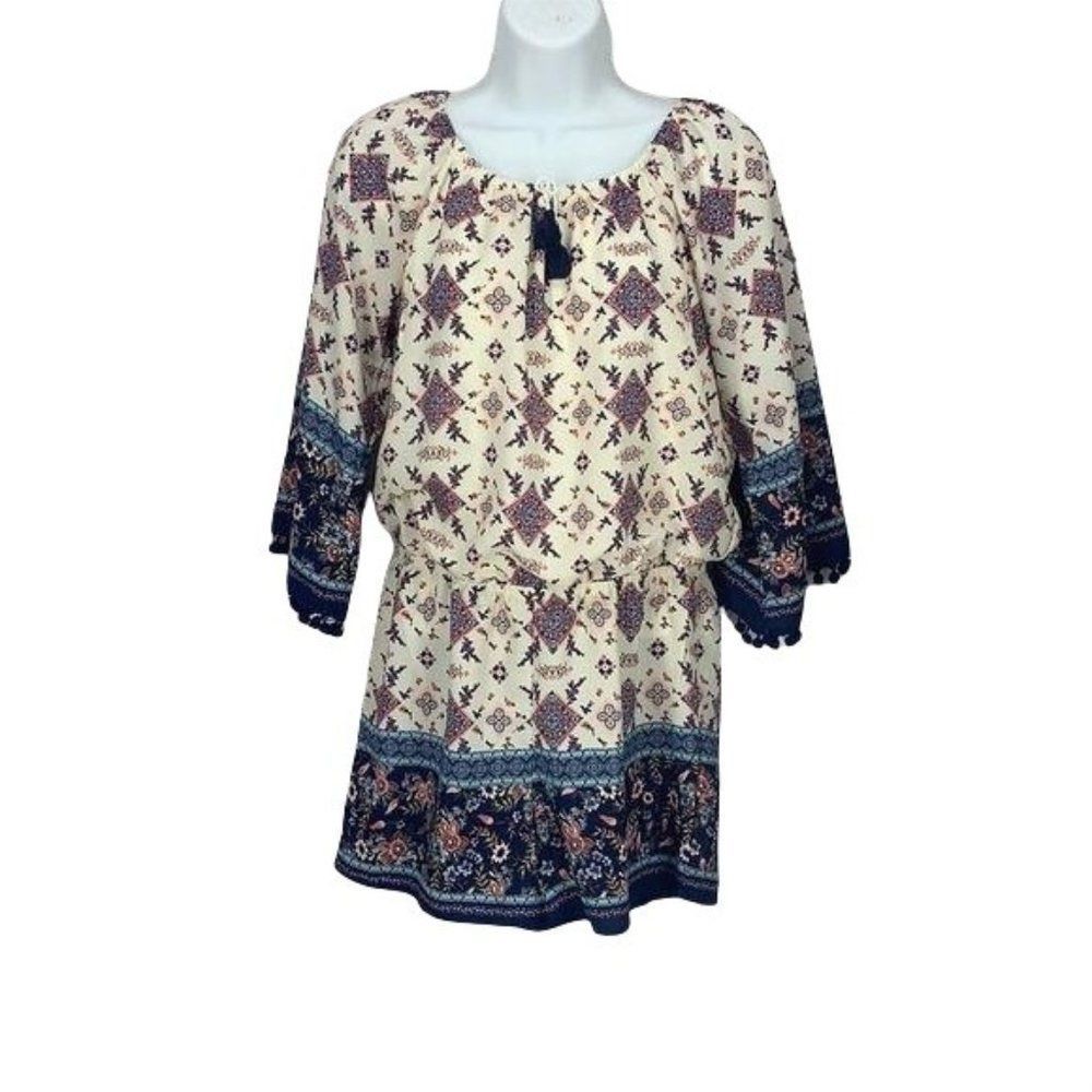 Sequin HeartsāGirlsā Multi Print XL Floral Romper